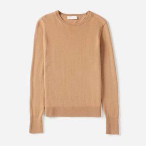 Everlane Cashmere Classic Crew Neck Sweater in Camel XS